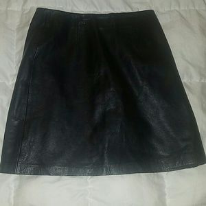 Leather skirt